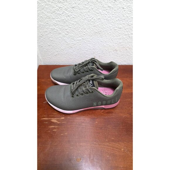 Nobull Trainer Army Green Radiant Pink CrossFit Training Shoes Unisex Size M7/W8 - Picture 3 of 8